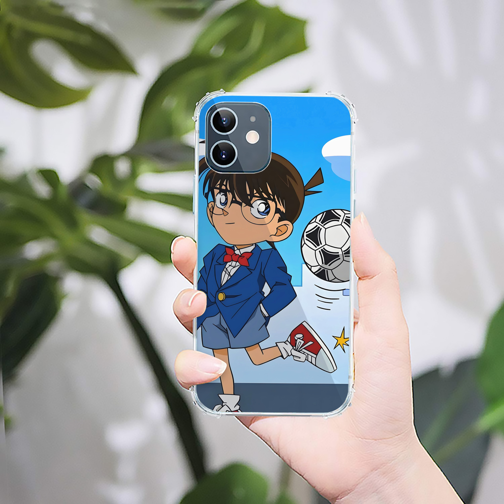 （画像用） 名探偵コナン Detective Conan 【iPhone 12シリーズ対応】透明スマホケース（クリアソフトケース）